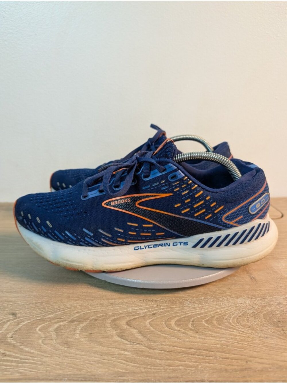Brooks Glycerin GTS 20 Sneakers Shoes Mens 11.5 2E Wide Blue Running Shoes - Picture 6 of 11